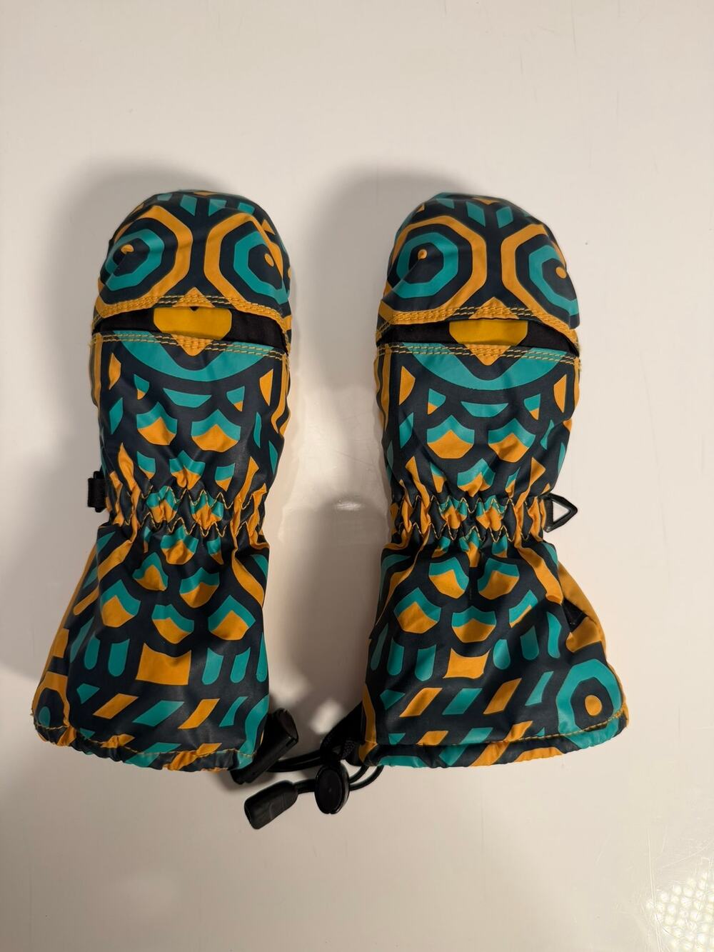 Toddler's Owl Waterproof Winter Snow Mitts - Sz 1-2 Yr